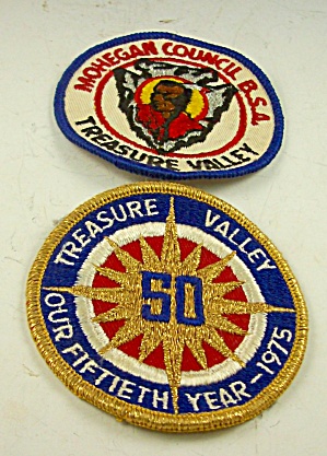 Patch Lot Boy Scout Camp Treasure Valley 1975 Mohegan Council Mass
