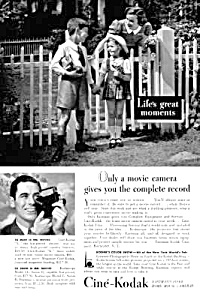 1939 New York Worlds Fair Kodak Movie Camera Ad