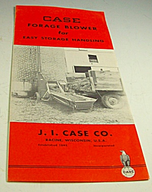 1950s? Case Tractor Forage Blower Brochure