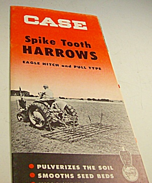 1950s? Case Tractor Spike Tooth Harrows Brochure