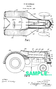 Patent Art: 1939 John Deere Tractor - Matted
