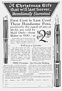 1926 Newark Fountain Pen Ad