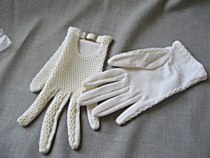 Vintage Buckled Gloves