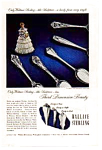 Wallace Sterling Silverware Ad 1949