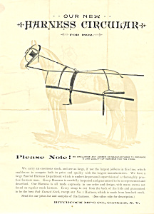 Horse Harness Circular Advertisement Lp0220 1892