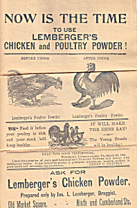 Lemberger S Chicken And Poultry Powder Tc0211