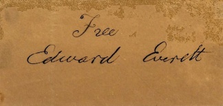 Autograph, Edward Everett